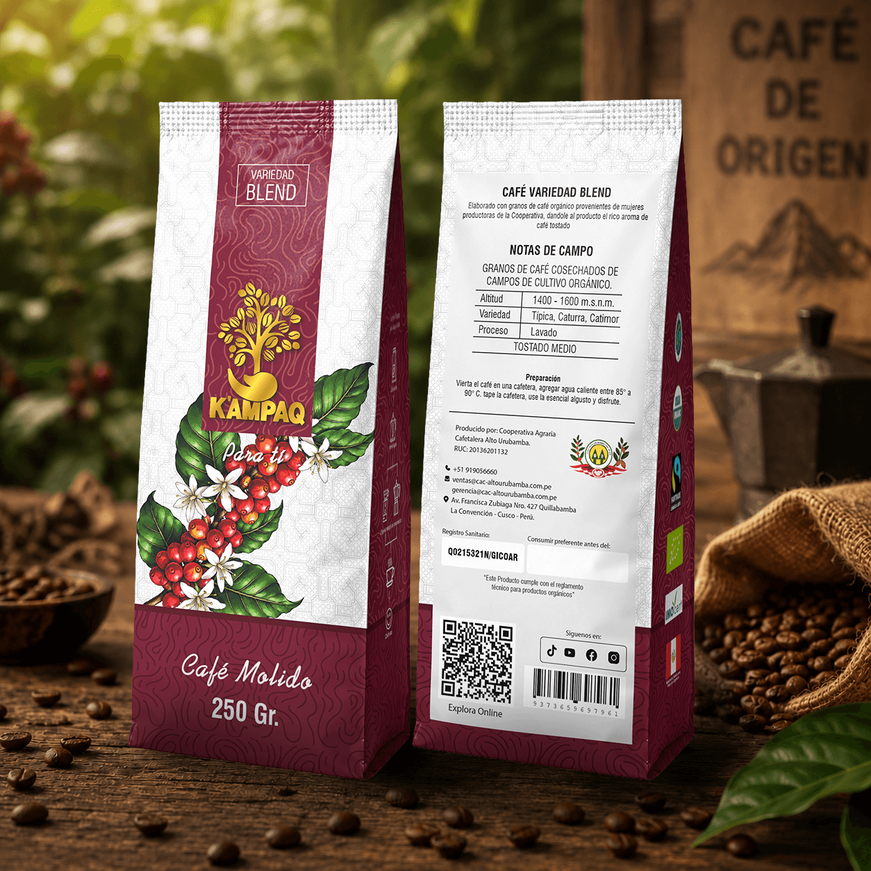 Café Molido Blend K'ampaq 250 gr.